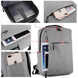 Laptop USB Business Backpack School Bag Rucksack for Men Women Anti Theft