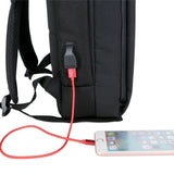 Men's Laptop USB Backpack Business Notebook Waterproof Travel Bagpack