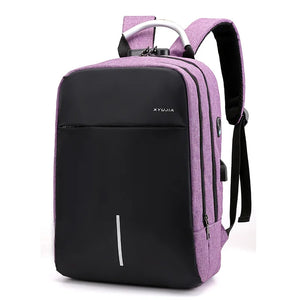 USB Charging Backpack Women Schoolbag Anti Theft Business Travel Bag