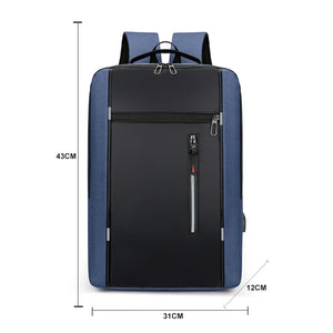 Men's Business Laptop Backpack with USB Charging