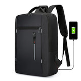 Men's Business Laptop Backpack with USB Charging