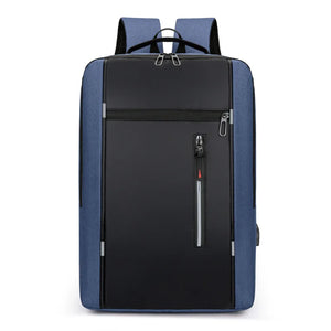 Men's Business Laptop Backpack with USB Charging