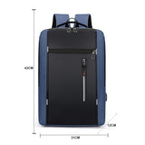 Men's Business Laptop Backpack with USB Charging