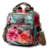 Large Baby Diaper Bag Backpack Waterproof Flowers Printing Handbag