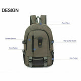 Large Backpack Mens Boys Rucksack Fishing Sports Travel Hiking SchoolBag