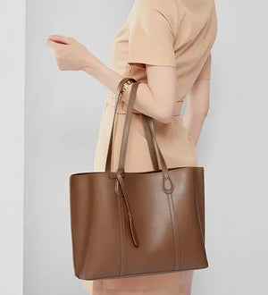 Large Leather Shoulder Bag All-match Cowhide Diagonal Bag Female Handbag