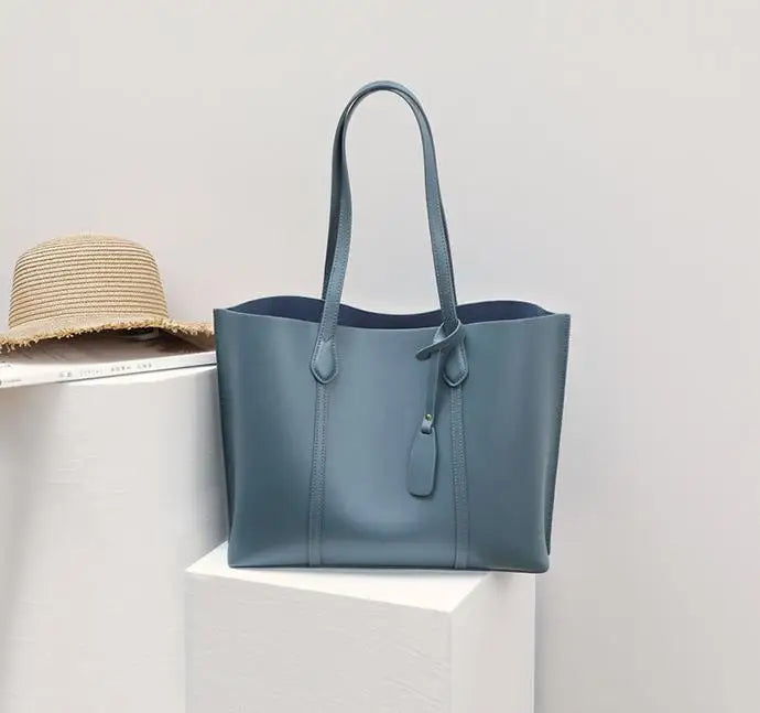 Large Leather Shoulder Bag All-match Cowhide Diagonal Bag Female Handbag