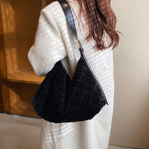 Plush Handbag High Messenger Bags Women