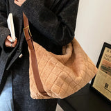 Plush Handbag High Messenger Bags Women