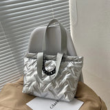 Large Bags Ladies Bread Clothes Shopping Bag Texture