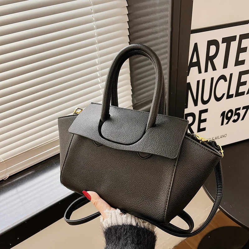 Large Bags Ladies Handbags PU Leather Messenger Bags High Retro Shopping Bag