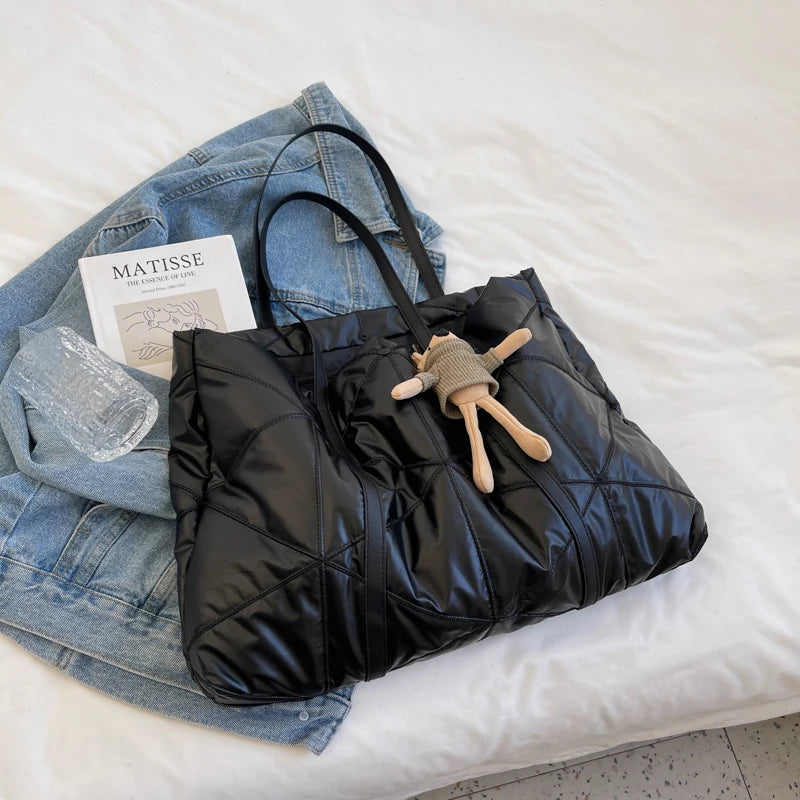 Large Ladies Shoulder Tote Bag Soft Texture High Quality