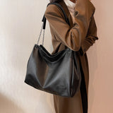 Large Women's Shoulder Bag Casual Tote Bag Pu Leather Crossbody