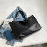 Large Women's Shoulder Bag Casual Tote Bag Pu Leather Crossbody