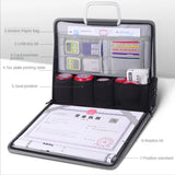 Large Briefcase Document Storage Bag File Folder Passport Seal Organizer