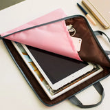 Large A4 Document Bag Business Briefcase Paper Storage Organizer