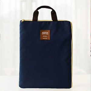 Large Canvas A4 File Folder Document Bag Business Briefcase Paper Storage