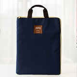 Large Canvas A4 File Folder Document Bag Business Briefcase Paper Storage