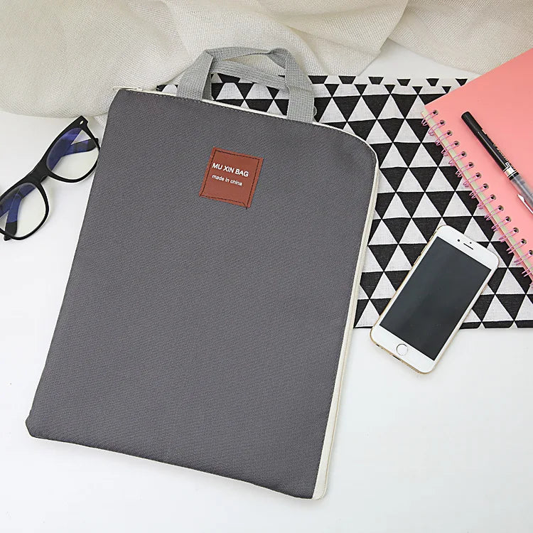 Large Canvas A4 File Folder Business Briefcase