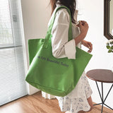 Large Canvas Bags Women Handbag Shoulder Big Tote Girls Purses