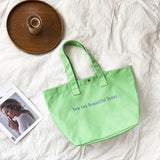 Large Canvas Bags Women Handbag Shoulder Big Tote Girls Purses