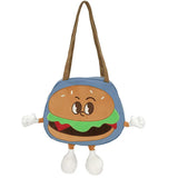 Women's Large Canvas Messenger Bag - Cartoon Print Tote Beach Shoulder Bag