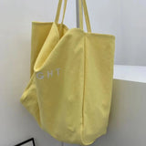 Large Canvas Handbag Women Candy Letter Shopping Tote Lady Shoulder Bag