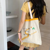 Large Canvas Shoulder Shopper Bag for Women Ladies Tote Bags Female Handbags