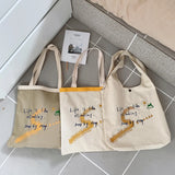 Large Canvas Shoulder Shopper Bag for Women Ladies Tote Bags Female Handbags