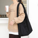 Large Canvas Women Shoulder Shopper Bag Fabric Cotton Cloth Shopping Bag
