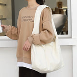 Large Canvas Women Shoulder Shopper Bag Fabric Cotton Cloth Shopping Bag