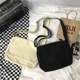 Large Canvas Women's Crossbody Bag Big Cotton Cloth Shoulder Satchel Bag