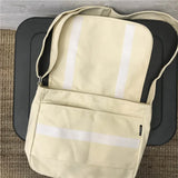 Large Canvas Women's Crossbody Bag Big Cotton Cloth Shoulder Satchel Bag