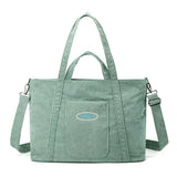 Large Capacity Women Travel Duffel Corduroy Shoulder Bags Storage