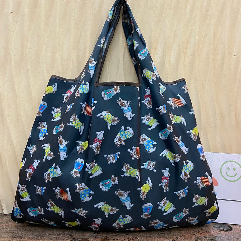 Large Capacity 20L Tote Bag Nice Printing Eco-Friendly Grocery Shopping