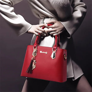 Large Capacity Women's Tote Bag PU Leather Handbag Shoulder Wallet Bags