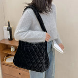 Soft Plush Women Shoulder Bag Fluffy Crossbody Casual Female Handbag