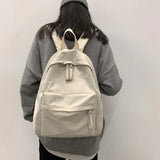 Large Capacity Backpack Bookbag Soft Handle Shoulder Straps Business