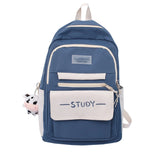 Large Capacity Nylon College Bookbag for Teen Girls