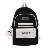 Large Capacity Backpack Multi-Pocket Nylon College Bookbag Student Teenagers Gir