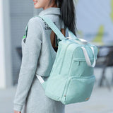 Large Capacity Backpack Waterproof Anti-theft Schoolbag Solid Travel Student Bag