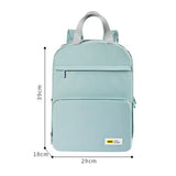 Large Capacity Backpack Waterproof Anti-theft Schoolbag Solid Travel Student Bag