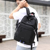 Large Capacity Backpack Men Women 15 Inch Laptop Oxford High School College Stud