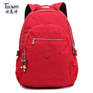 Large Capacity Backpack for Teenage Girls Nylon Waterproof Bags