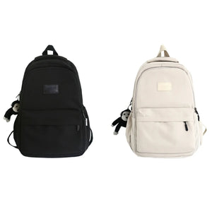 Large Capacity Nylon College Bookbag for Student Teenagers Girls