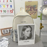 Large Capacity Lattice Women Backpack Canvas Waterproof Bags for Girls