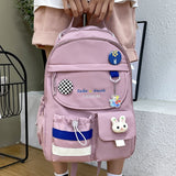 Women's Large Capacity Backpack Japanese Schoolbag Waterproof Rucksack