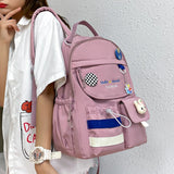 Women's Large Capacity Backpack Japanese Schoolbag Waterproof Rucksack