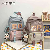 Large Capacity Women's Canvas Backpack for Traveling and Shopping