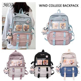 Large Capacity Women's Canvas Backpack for Traveling and Shopping